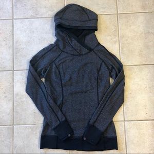 Lululemon think fast hoodie 8 herringbone
